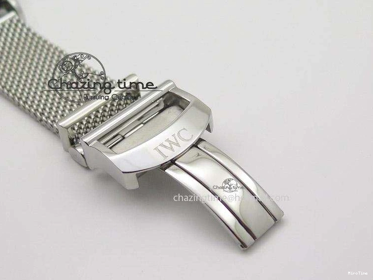 MIROTIME 0707 Portofino Chrono SS White Dial on SS Mesh Bracelet A Soft 7388